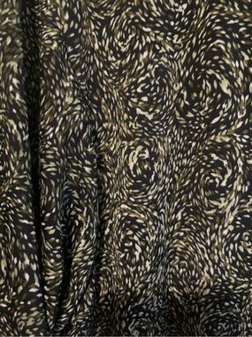 Olive and Black Swirl Circle Skirt — Women’s Skater Silhouette